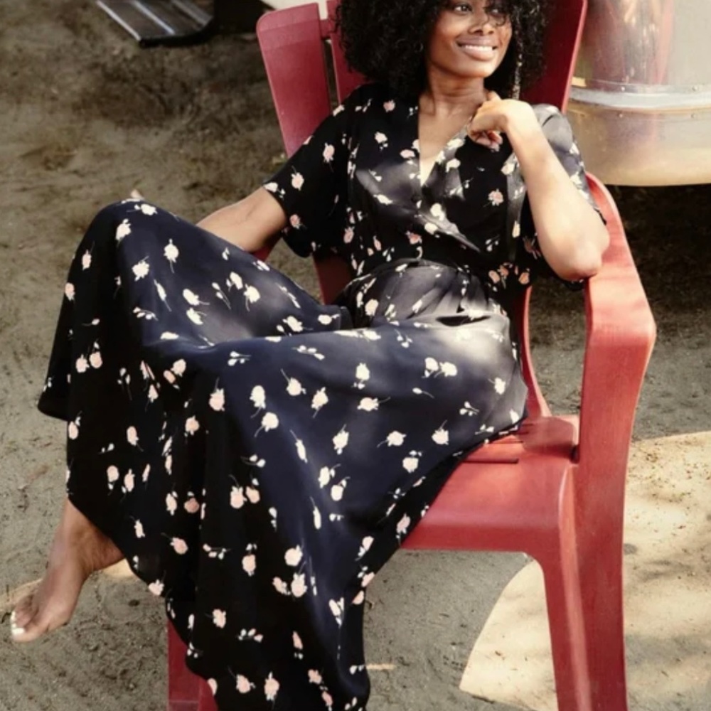 Christy Dawn the Lottie | Coral Bloom size L NWT | Winter Floral